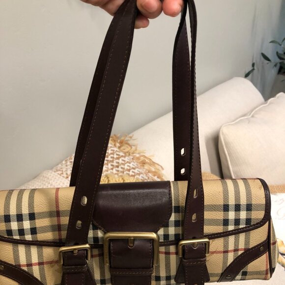 BURBERRY Shoulder Bag w Original Twilly - Picture 6 of 13